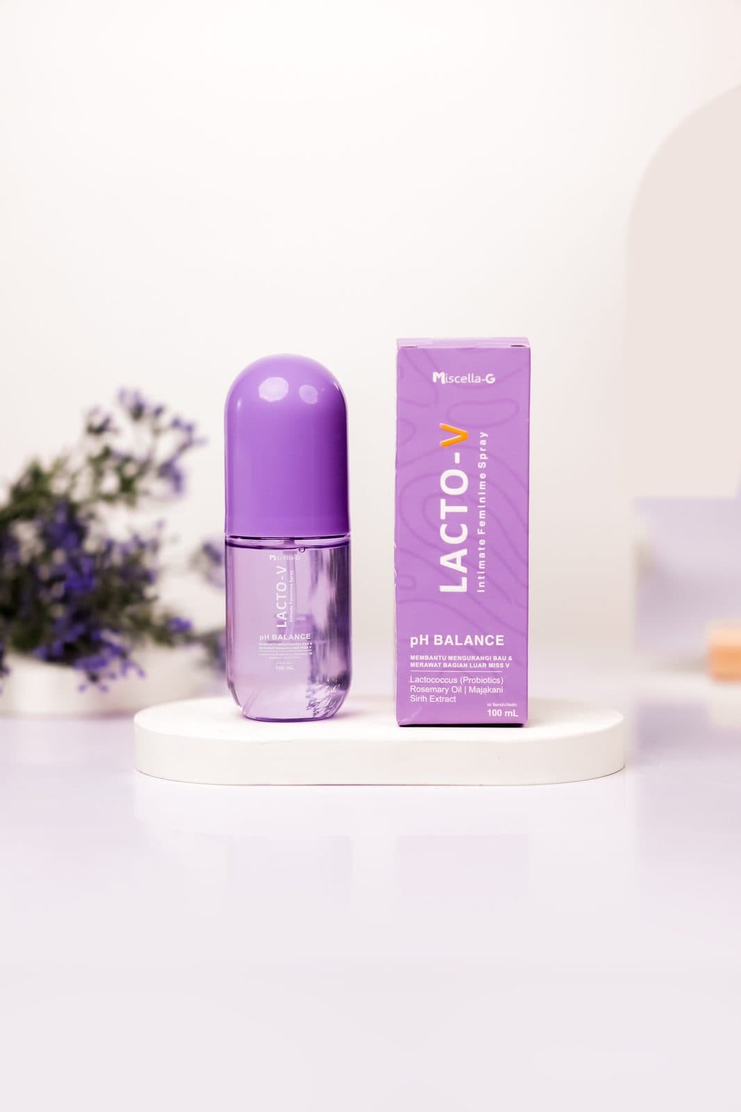 Lacto-V Spray 100 mL dengan kemasan box