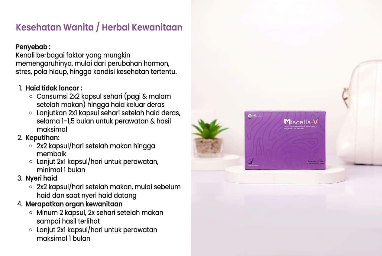 Suplemen Kesehatan Wanita / Herbal Kewanitaan